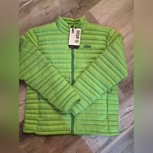 Stio Men’s Pinion Down Pullover Light Green 800FP Size L